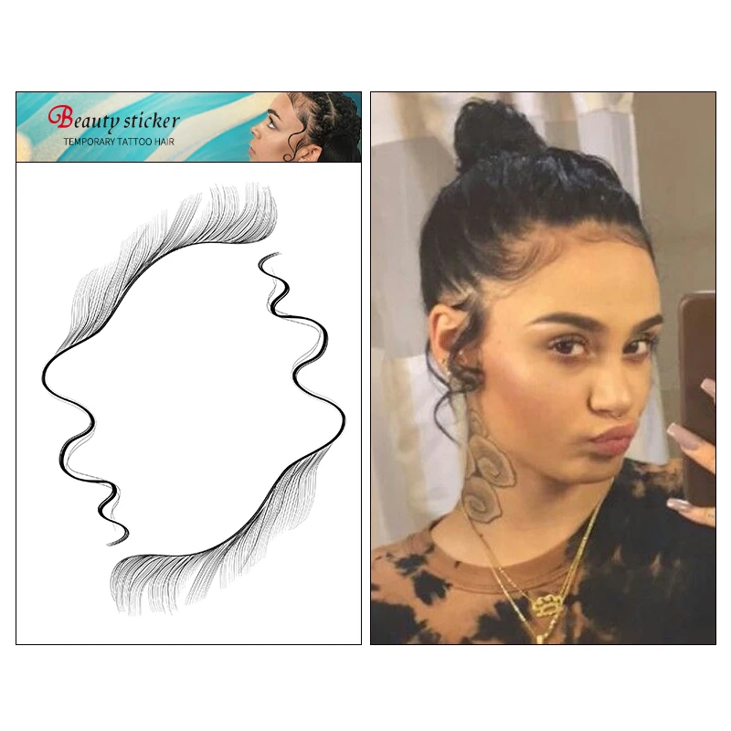 2021 Hot Sale Custom 6D Hair Tattoo Printing Against Allergy Temporary Waterproof Women Hair tattoo sticker Hair Accessories 
2021 Hot Sale Custom 6D Hair Tattoo Printing Against Allergy Temporary Waterproof Women Hair tattoo sticker Hair Accessories