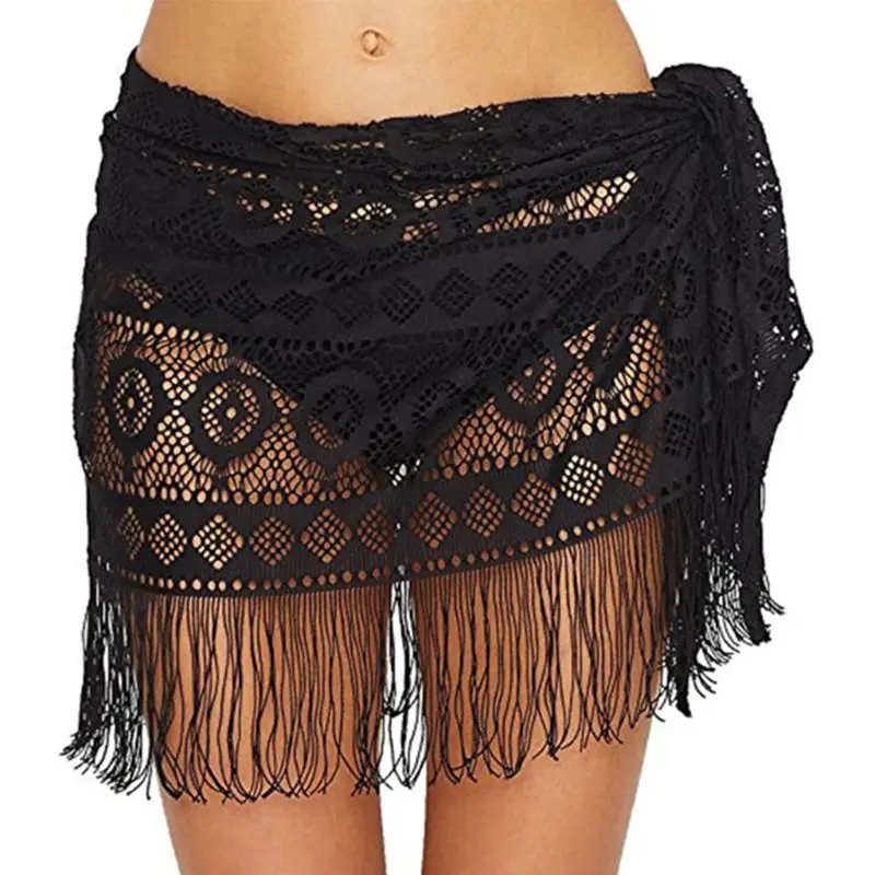Womens Boho Beach Swimwear Cover Up Floral Polka Dot Hollow Crochet Sarong Wrap Skirt Long Tassels Patchwork Sheer Scarf Shawl
Womens Boho Beach Swimwear Cover Up Floral Polka Dot Hollow Crochet Sarong Wrap Skirt Long Tassels Patchwork Sheer Scarf Shawl