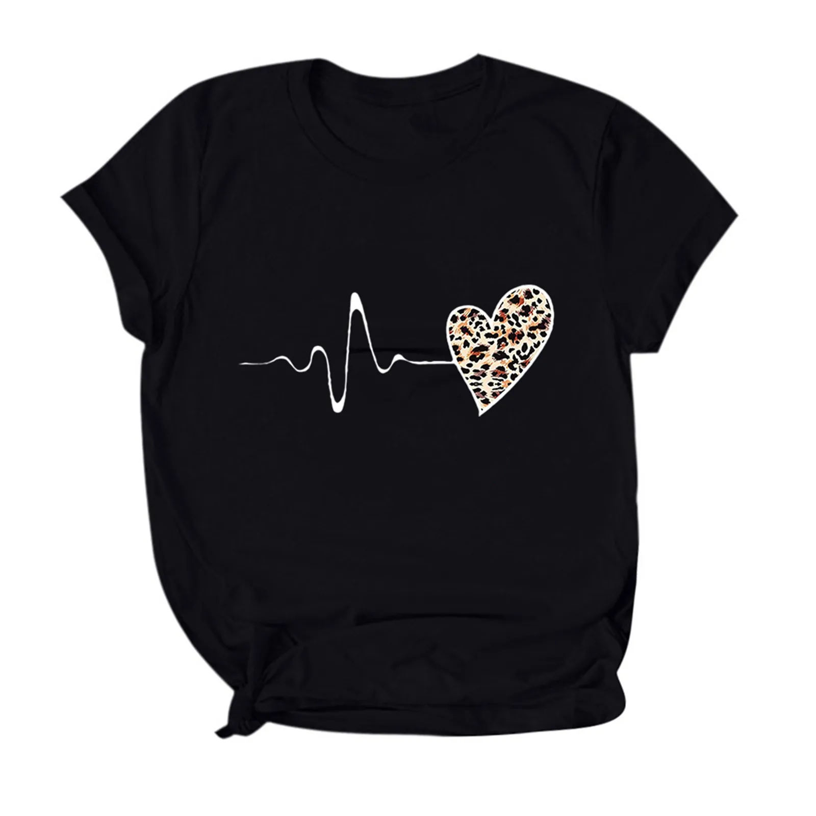 Harajuku Woman Tshirts Love Leopard Printed Round Neck Short Sleeve T-shirts Tops Women 2021 Mujer Camisetas
Harajuku Woman Tshirts Love Leopard Printed Round Neck Short Sleeve T-shirts Tops Women 2021 Mujer Camisetas