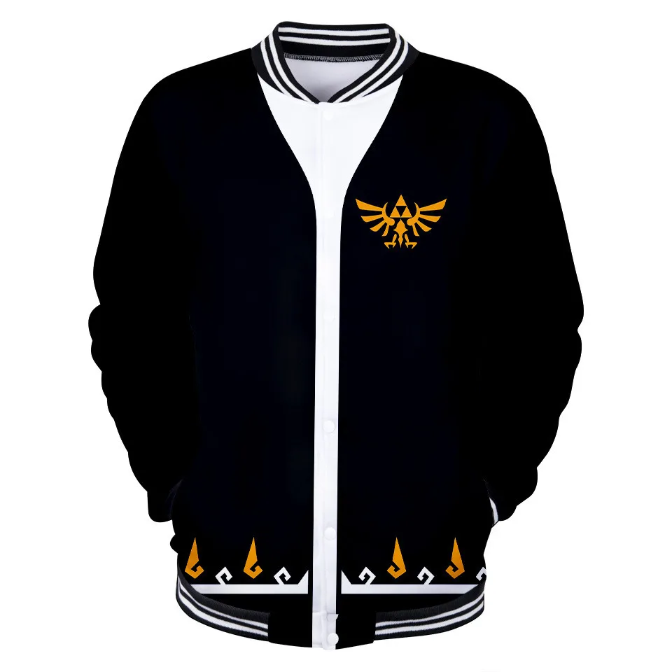The Hyrule Fantasy Men Baseball Uniform Coat 2021 Autumn Bomber Jacket Streetwear Casual Tracksuit Hip Hop Men Brand Coats 
The Hyrule Fantasy Men Baseball Uniform Coat 2021 Autumn Bomber Jacket Streetwear Casual Tracksuit Hip Hop Men Brand Coats
