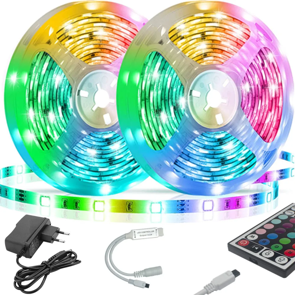 2 Rolls of 32ft LED Light Strips 2835 waterproof 10M with 44 Keys Remote for Bedroom Kitchen Desk Color Changing Led Lights
2 Rolls of 32ft LED Light Strips 2835 waterproof 10M with 44 Keys Remote for Bedroom Kitchen Desk Color Changing Led Lights