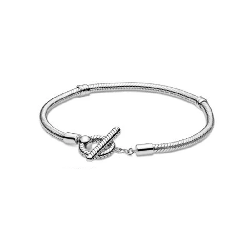 2020 Autumn New Arrival T-Bar Snake Chain Bracelet Silver Color Bracelet For Women Fit Original Charm Beads Jewelry Gift
2020 Autumn New Arrival T-Bar Snake Chain Bracelet Silver Color Bracelet For Women Fit Original Charm Beads Jewelry Gift
