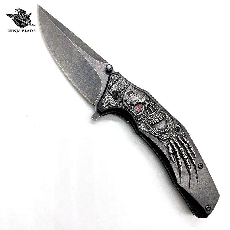 Skull Nightmare on Elm Street Folding Knife Freddy Krueger Jackknife Razor Killer Demon Murder Jackblade Hiking Travel Collect
Skull Nightmare on Elm Street Folding Knife Freddy Krueger Jackknife Razor Killer Demon Murder Jackblade Hiking Travel Collect