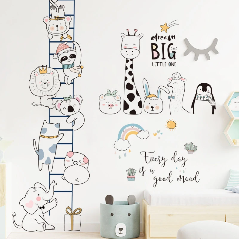 Creative Cartoon Giraffe Elephant Animal Wall Stickers Baby Bedroom Kids Room Wall Decor Home Decoration Self-Adhesive Stickers
Creative Cartoon Giraffe Elephant Animal Wall Stickers Baby Bedroom Kids Room Wall Decor Home Decoration Self-Adhesive Stickers