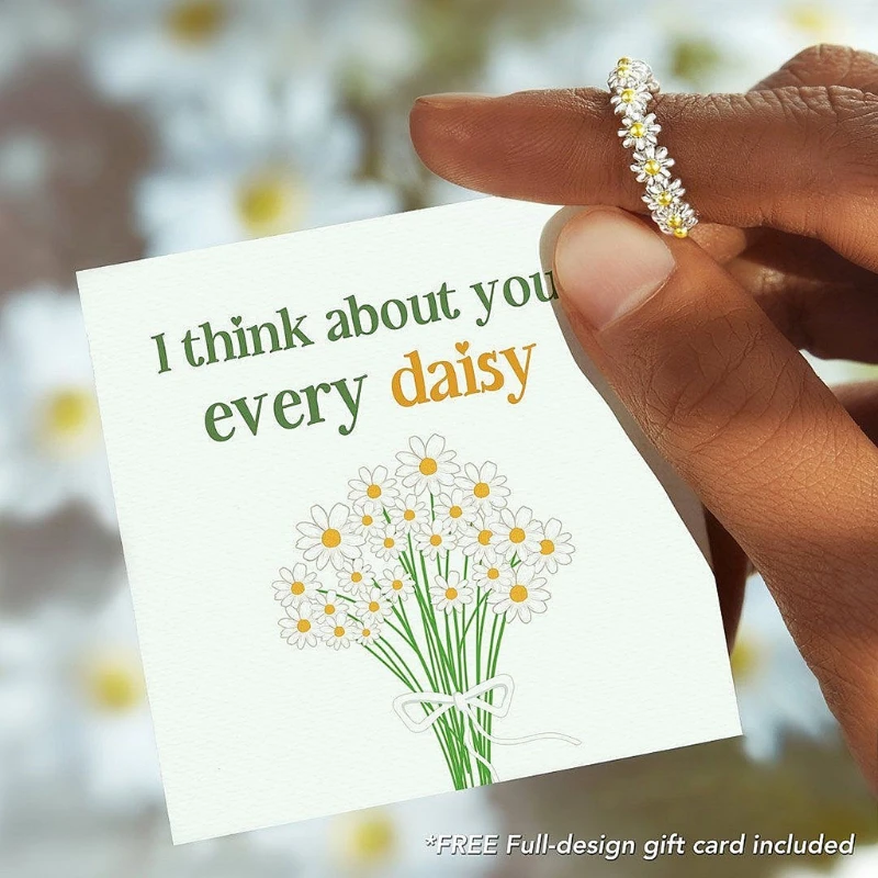 Sweet Little Daisy Ring For Women Mini Cute Drip Glaze White Flower Rings Adjustable Open Cuff Party Wedding Jewelry
Sweet Little Daisy Ring For Women Mini Cute Drip Glaze White Flower Rings Adjustable Open Cuff Party Wedding Jewelry