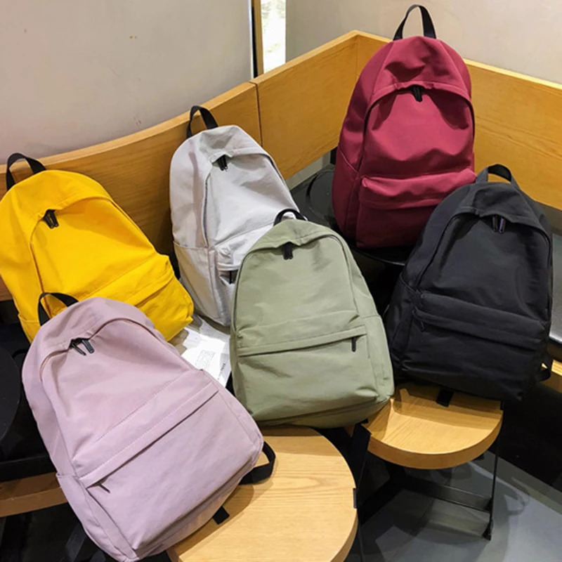Solid Canvas Backpack For Teenagers Women Casual Large Capacity School Bag Simple College Wind Travel Backpack Mochila
Solid Canvas Backpack For Teenagers Women Casual Large Capacity School Bag Simple College Wind Travel Backpack Mochila