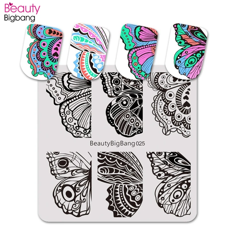 BeautyBigBang 6cm Square Nail Art Stamping Plate Butterfly Wings Series Nail Art Accessories Template For Nails Polish Tool
BeautyBigBang 6cm Square Nail Art Stamping Plate Butterfly Wings Series Nail Art Accessories Template For Nails Polish Tool
