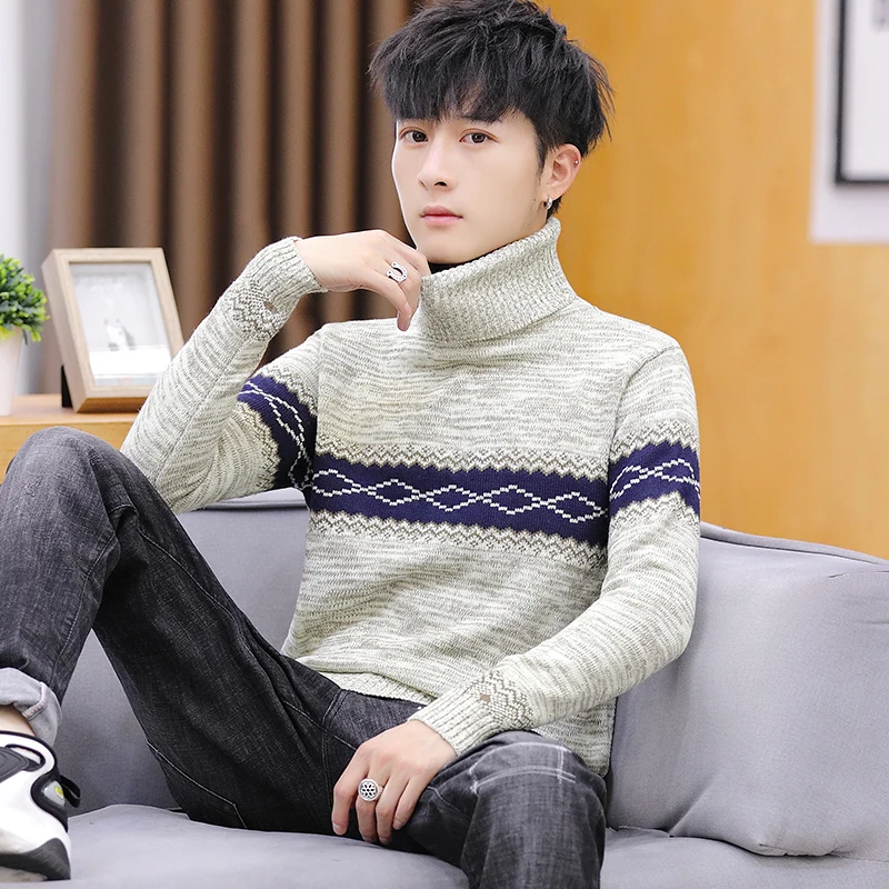 Turtleneck Sweater for Men 21 Autumn and Winter Korean Edition Trend Bottom Knit Jacquard Slim Body Warm Outer Threading Clothes
Turtleneck Sweater for Men 21 Autumn and Winter Korean Edition Trend Bottom Knit Jacquard Slim Body Warm Outer Threading Clothes