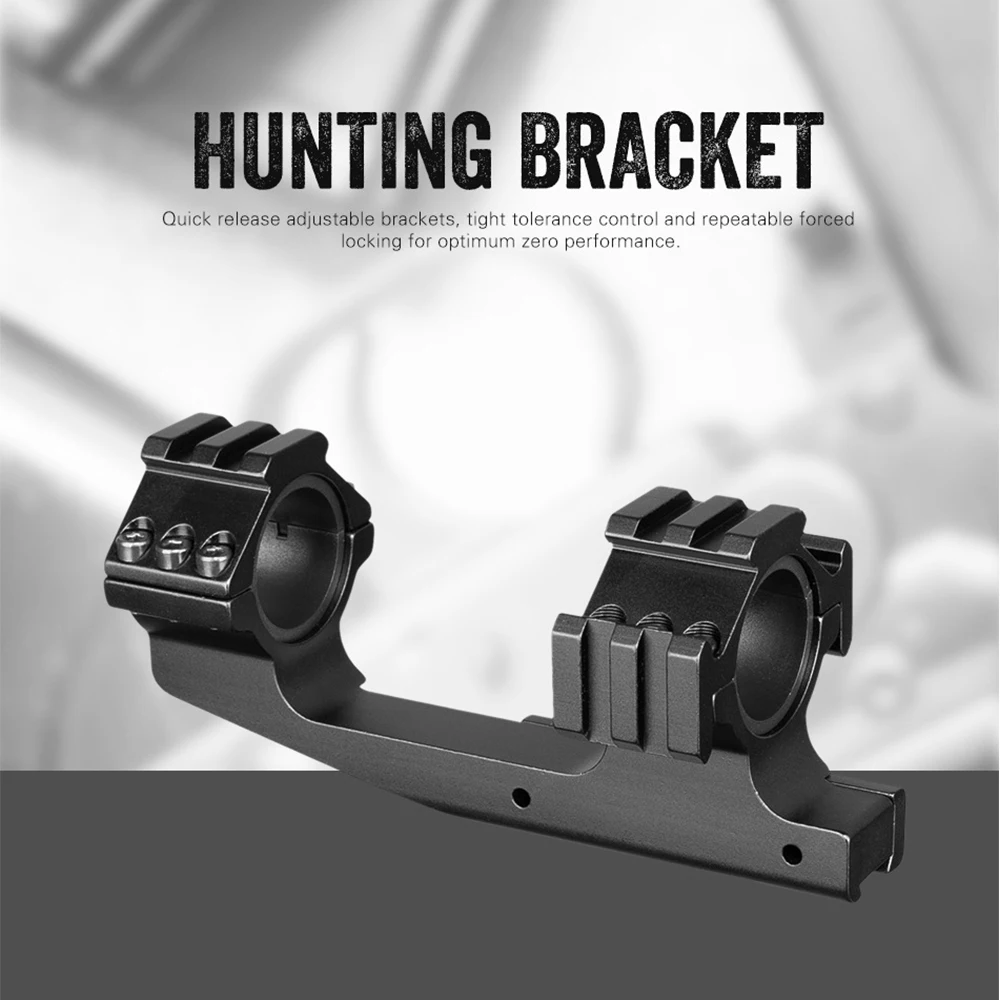 

11mm Weaver Dovetail Mounts Strong One-Piece for Hunting Riflescope 25.4mm and 30mm Tube with Rails 3 Sides