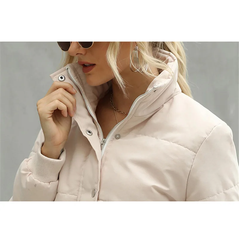 Spring Winter Jacket Women Solid Black Pink Female Down Short Coat Woman Parkas mujer chaqueta 
Spring Winter Jacket Women Solid Black Pink Female Down Short Coat Woman Parkas mujer chaqueta