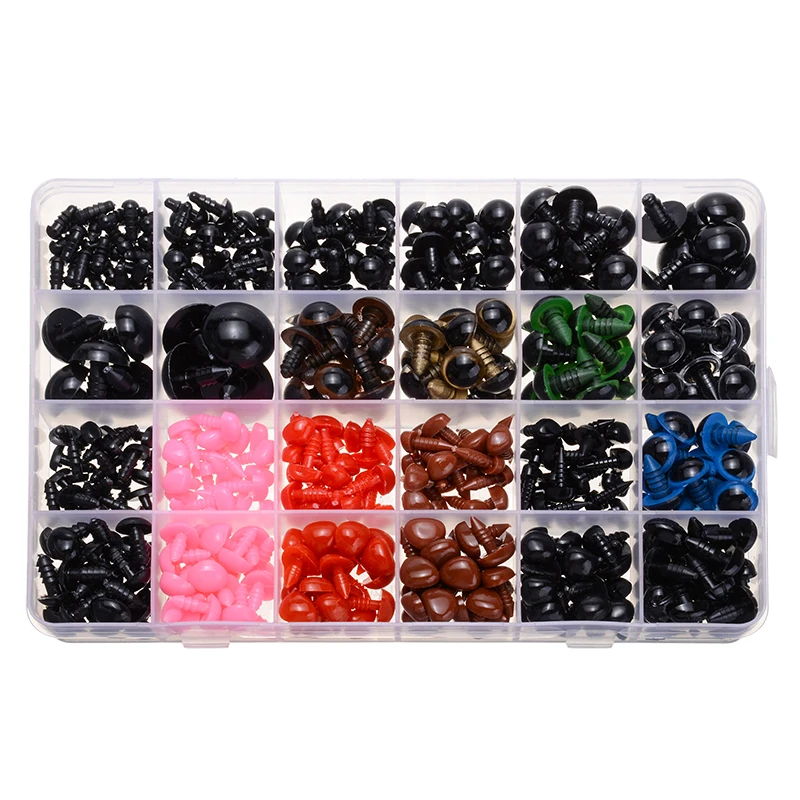 838Pcs Plastic Safety Eyes and Noses DIY Craft Supplies Plush Toys Stuffed Dolls Tools Accessories
838Pcs Plastic Safety Eyes and Noses DIY Craft Supplies Plush Toys Stuffed Dolls Tools Accessories