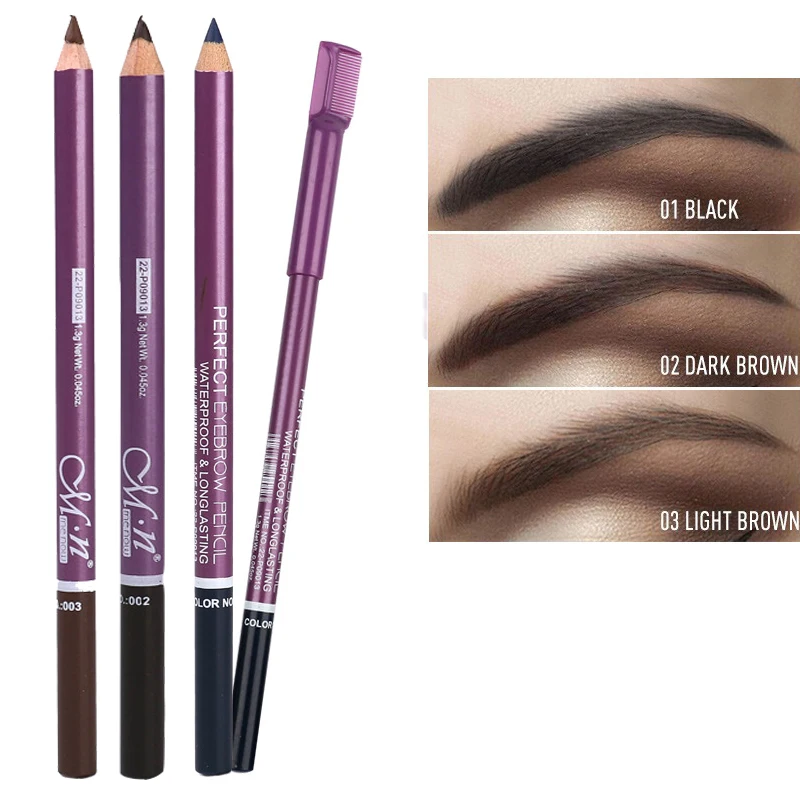 Hard Head Eyebrow Pencil with Comb Waterproof Lasting Easy To Wear Smooth Not Easy To Smudge 3 Colors Eyes Makeup Cosmetic
Hard Head Eyebrow Pencil with Comb Waterproof Lasting Easy To Wear Smooth Not Easy To Smudge 3 Colors Eyes Makeup Cosmetic
