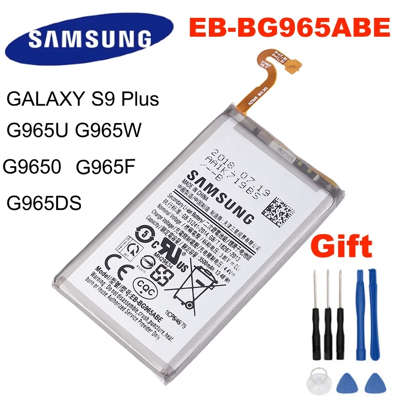 Оригинальный аккумулятор для Samsung Galaxy S9 Plus EB-BG965ABE G965F G965DS G965U G965W G9650 S9 + большая емкость, 3500 мАч
Оригинальный аккумулятор для Samsung Galaxy S9 Plus EB-BG965ABE G965F G965DS G965U G965W G9650 S9 + большая емкость, 3500 мАч