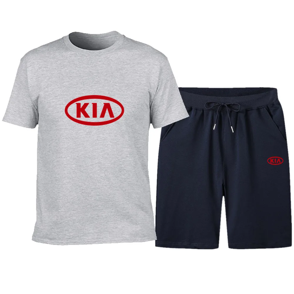 2021 new KIA car LOGO hot sale letter printing T-shirt short sleeve + shorts couple sports leisure suit
2021 new KIA car LOGO hot sale letter printing T-shirt short sleeve + shorts couple sports leisure suit