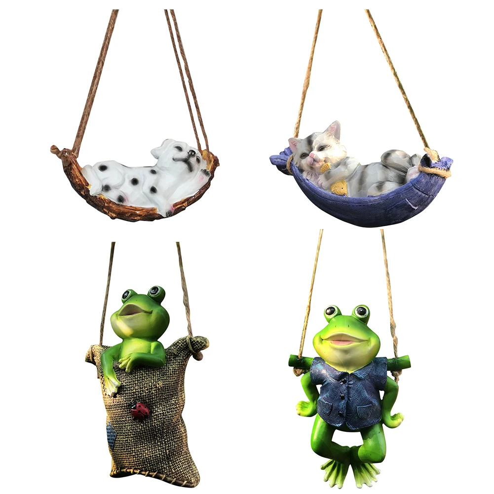 Hanging Tree Dog Frog Statue Outdoor Gardening Courtyard Waterproof Ornaments Santa Craft Animal Tree Sculpture Resin Miniature 
Hanging Tree Dog Frog Statue Outdoor Gardening Courtyard Waterproof Ornaments Santa Craft Animal Tree Sculpture Resin Miniature