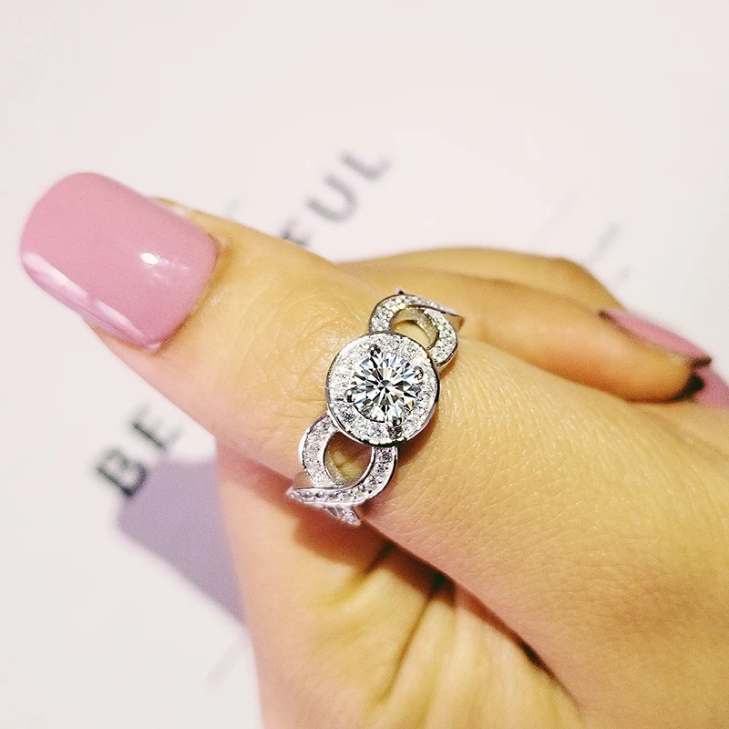 Original 925 Sterling Silver Ring halo twist side Engagement Finger for Women Wedding Valentine's Day gifts Jewelry R1407
Original 925 Sterling Silver Ring halo twist side Engagement Finger for Women Wedding Valentine's Day gifts Jewelry R1407