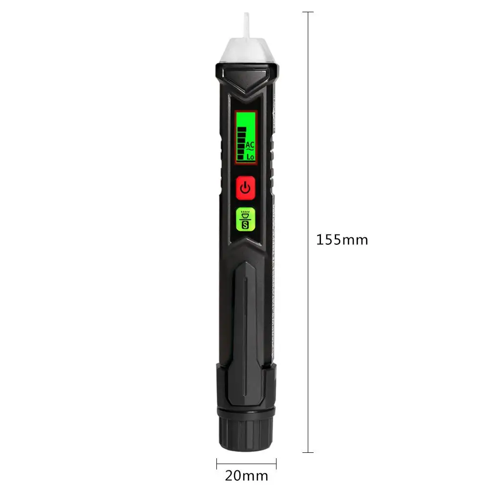 Non-contact AC Voltage Detector Tester Meter 12V-1000v Pen Style Electric Indicator LED Voltage Meter Pen Light Sound Alarm
Non-contact AC Voltage Detector Tester Meter 12V-1000v Pen Style Electric Indicator LED Voltage Meter Pen Light Sound Alarm
