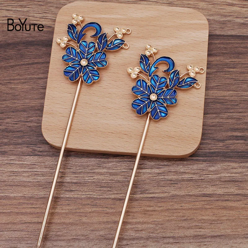 BoYuTe (10 Pieces/Lot) 48*53MM Enamel Flower Hair Sticks Retro Chinese Hair Accessories DIY Handmade Jewelry Materials
BoYuTe (10 Pieces/Lot) 48*53MM Enamel Flower Hair Sticks Retro Chinese Hair Accessories DIY Handmade Jewelry Materials