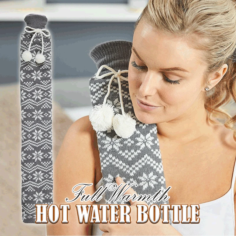 Christmas Full Warmth Hot Water Bottle Extra Long Hot Water Bottles Bag With Knitted Removable Cover For Waist Hand Foot Warming
Christmas Full Warmth Hot Water Bottle Extra Long Hot Water Bottles Bag With Knitted Removable Cover For Waist Hand Foot Warming