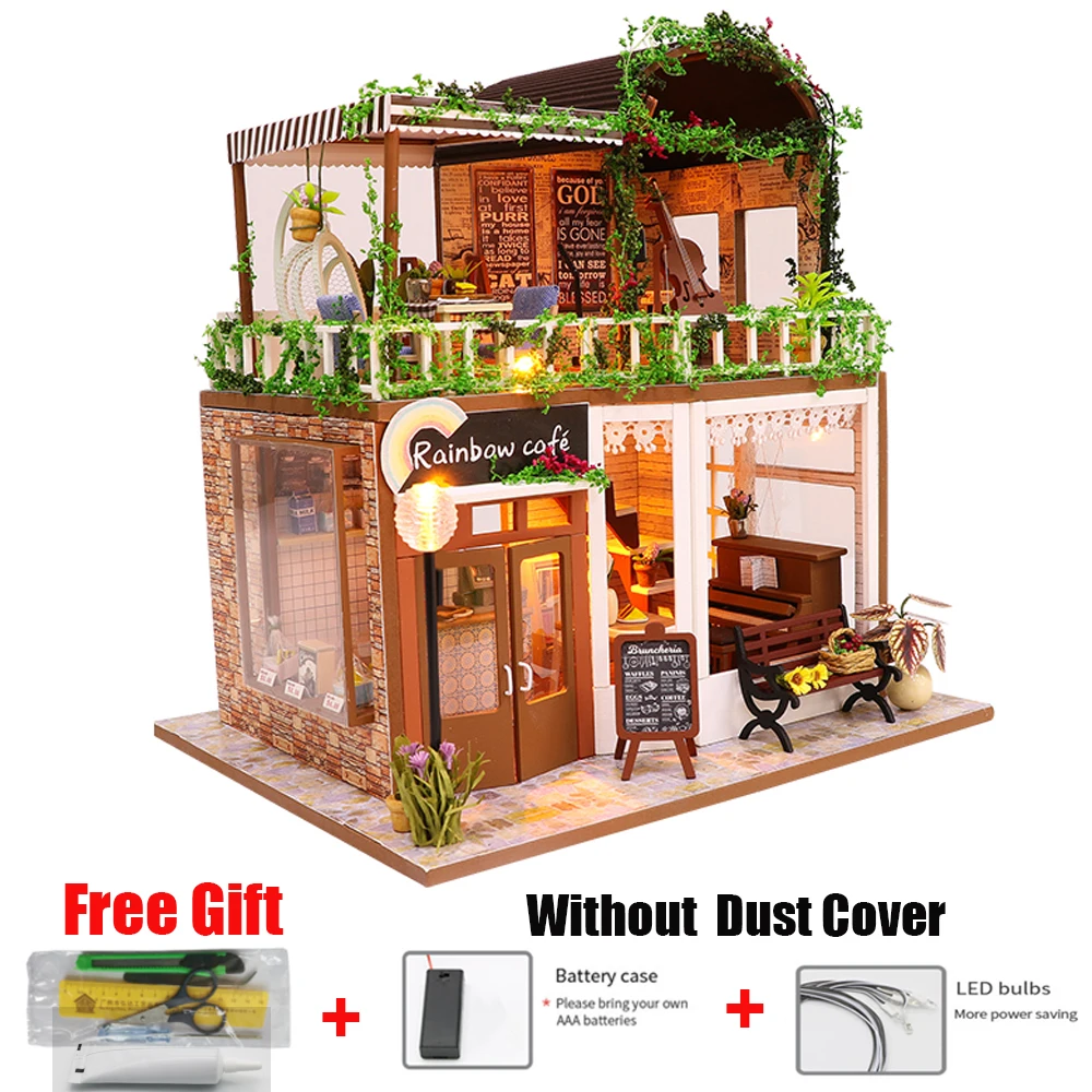 Handmade DIY Doll House kit Wooden House for dolls Toys girls room miniature building kit furniture dollhouse home Birthday Gift
Handmade DIY Doll House kit Wooden House for dolls Toys girls room miniature building kit furniture dollhouse home Birthday Gift