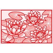Water lily overlapping plate METAL CUTTING DIES Stencil Scrapbooking Photo Album Card Paper Embossing Craft DIY