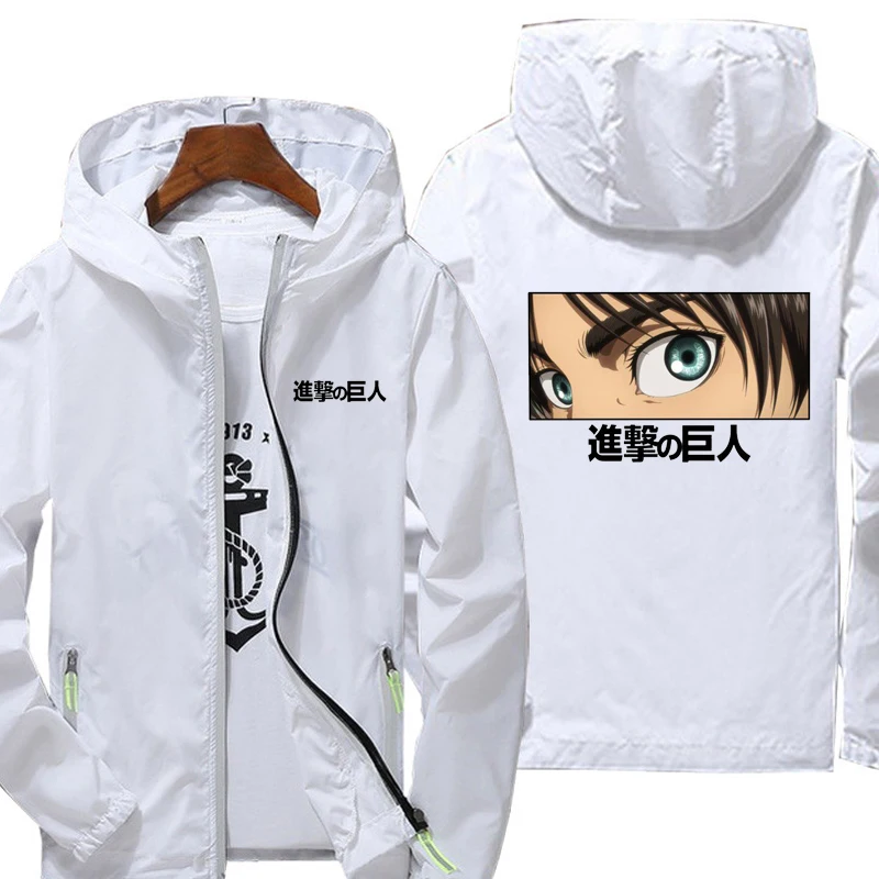 Men's hooded windbreaker coat spring and autumn sunscreen slim casual Attack On Titan coat fashion jacket running sports
Men's hooded windbreaker coat spring and autumn sunscreen slim casual Attack On Titan coat fashion jacket running sports