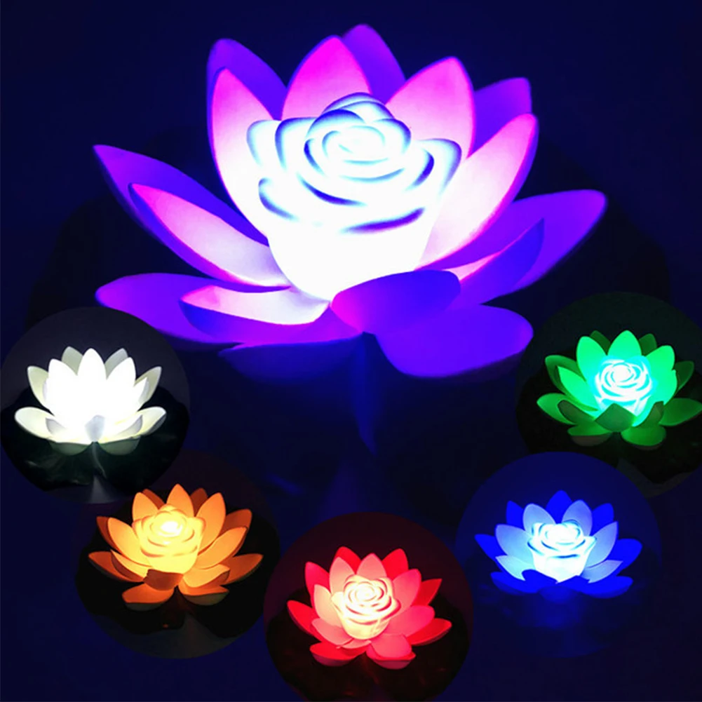 Led Lotus Lamp Floating Flower Light Fountain Pond Pool Night Lamp Buddhism Blessing Wishing Lamp Water Landscape Garden Decor
Led Lotus Lamp Floating Flower Light Fountain Pond Pool Night Lamp Buddhism Blessing Wishing Lamp Water Landscape Garden Decor
