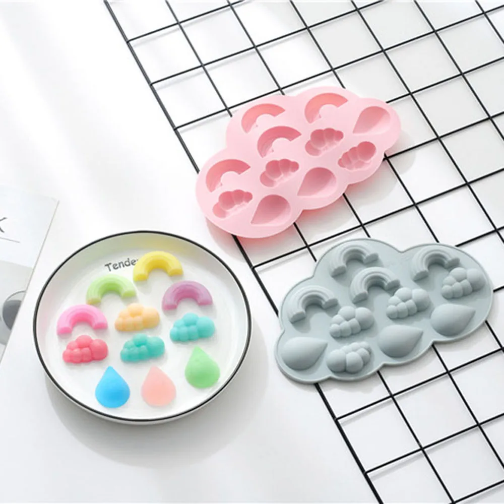Silicone Mold Rainbow Cloud Raindrop Shape Cake Baking Tool Chocolate Mold DIY Ice Cube Candy Pudding Ice Mold
Silicone Mold Rainbow Cloud Raindrop Shape Cake Baking Tool Chocolate Mold DIY Ice Cube Candy Pudding Ice Mold