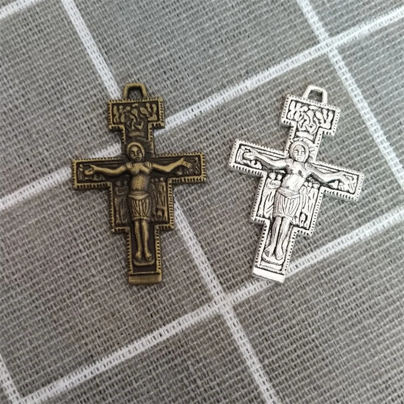 6Pcs 25x38mm Metal Vintage Cross Charms Jesus Tortured Meaningful Pendants Accessories For Making Earrings Necklace DIY Jewelry
6Pcs 25x38mm Metal Vintage Cross Charms Jesus Tortured Meaningful Pendants Accessories For Making Earrings Necklace DIY Jewelry