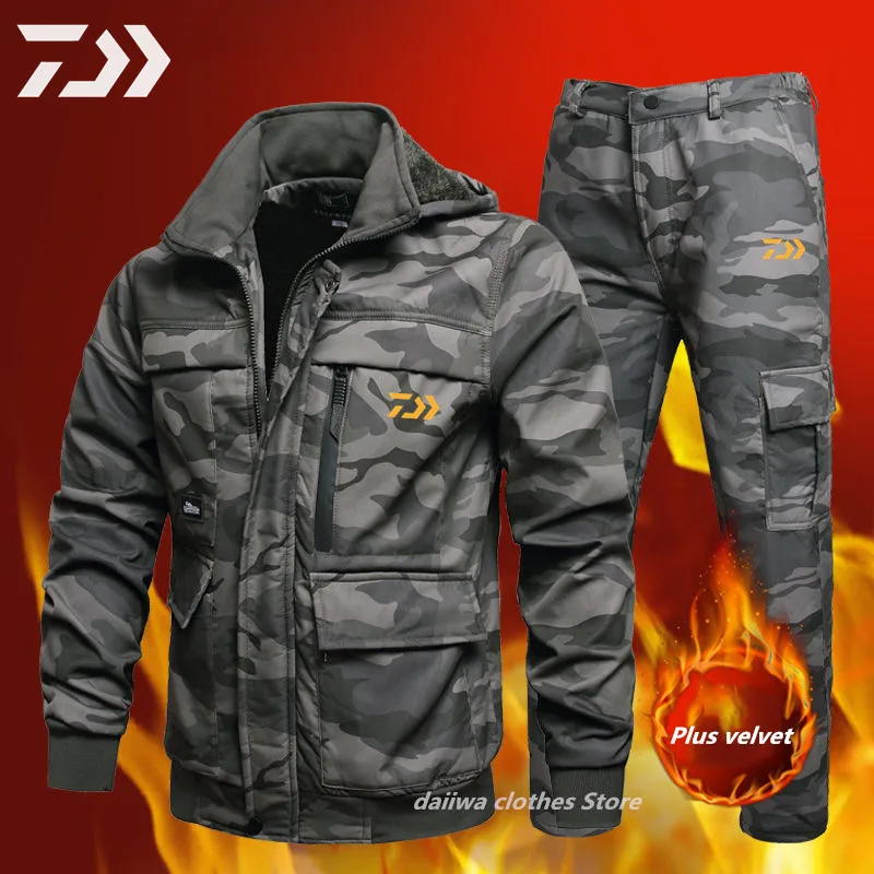 Winter Fishing Clothing Outdoor Special Forces Fishing Suit Plus Velvet Thickening Pure Cotton Camouflage Hooded Fishing Pants
Winter Fishing Clothing Outdoor Special Forces Fishing Suit Plus Velvet Thickening Pure Cotton Camouflage Hooded Fishing Pants