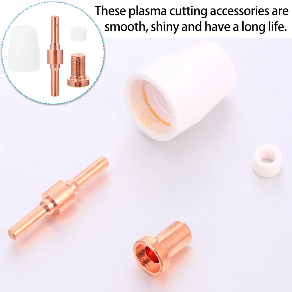30pcs 40A Plasma Cutter Machine Consumables Accessories Electrode Tip Nozzle Kit
30pcs 40A Plasma Cutter Machine Consumables Accessories Electrode Tip Nozzle Kit