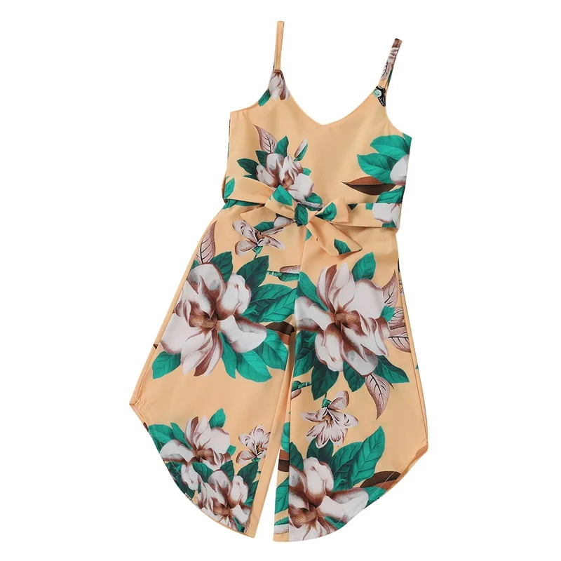 Fashion Casual Toddlers Girls Adjustable Waistband Jumpsuit, Sleeveless Floral Printing V-Neck 1-Piece Clothes
Fashion Casual Toddlers Girls Adjustable Waistband Jumpsuit, Sleeveless Floral Printing V-Neck 1-Piece Clothes