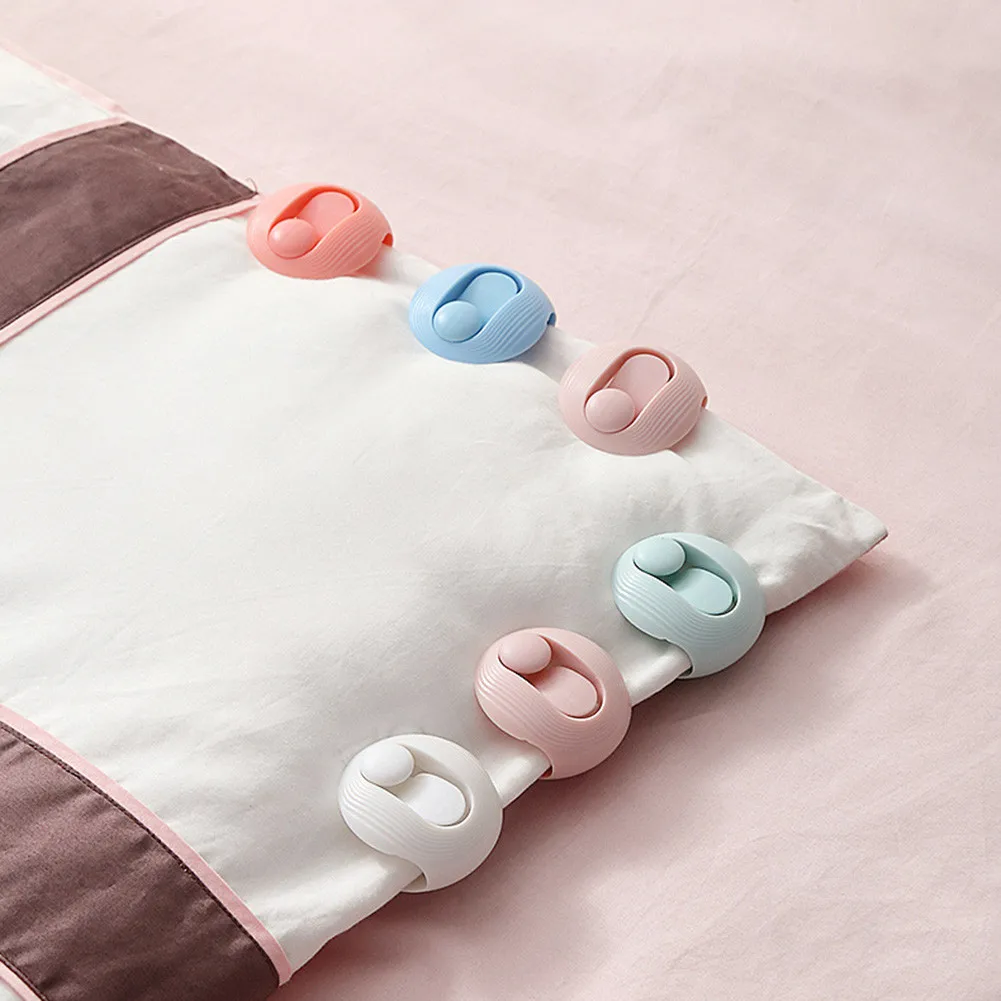 6PCS Quilt Clips Holder Bedding Non-slip Quilt Duvet Cover Holder Home Fixer Kick Buckle Fastener Clip Holder Bed Sheet
6PCS Quilt Clips Holder Bedding Non-slip Quilt Duvet Cover Holder Home Fixer Kick Buckle Fastener Clip Holder Bed Sheet