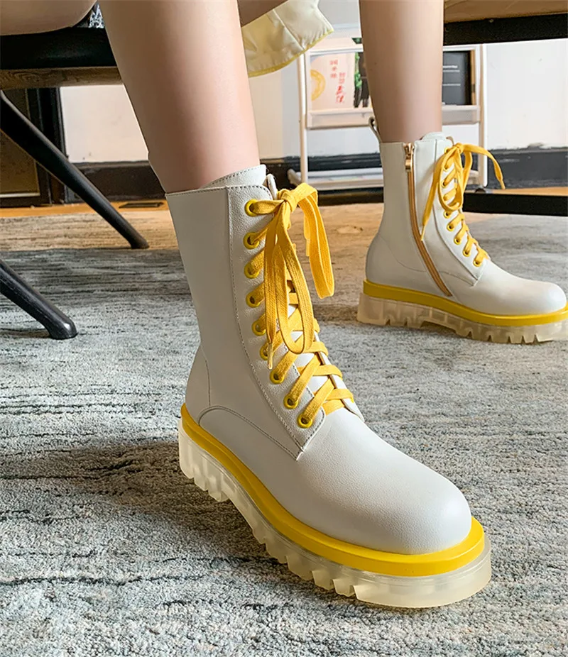 MEMUNIA 2021 top quality genuine leather casual shoes women ankle boots round toe lace up zip fashion Motorcycle Boots woman
MEMUNIA 2021 top quality genuine leather casual shoes women ankle boots round toe lace up zip fashion Motorcycle Boots woman