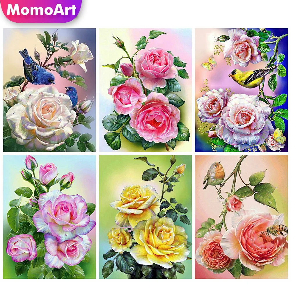 MomoArt Diamond Embroidery Full Drill Square Flower 5D DIY Diamond Painting Rose Cross Stitch Picture Mosaic Wall Decor
MomoArt Diamond Embroidery Full Drill Square Flower 5D DIY Diamond Painting Rose Cross Stitch Picture Mosaic Wall Decor