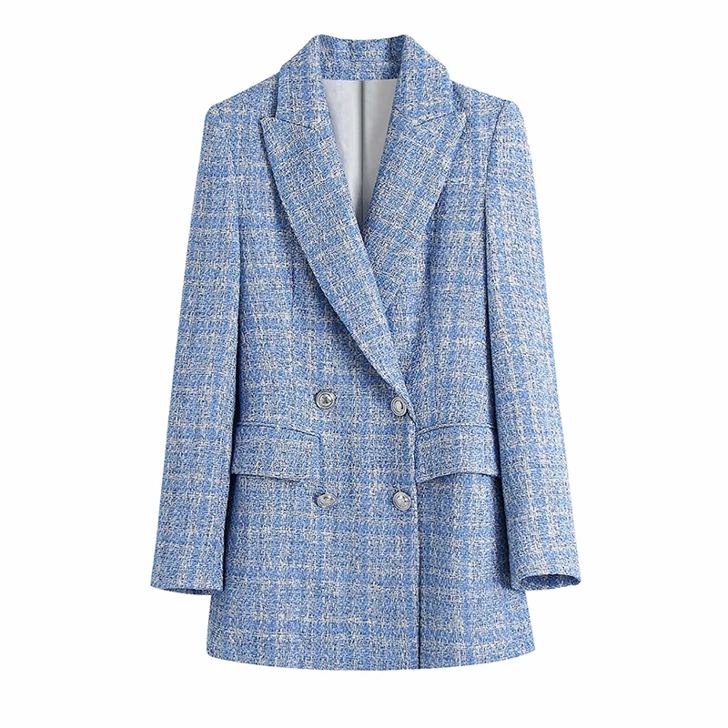 2021 Women Suit Jacket Tweed Blazer Women Jacket Femme Plaszcz Wiosenny Damski Sobrecamisa Cuadros Plaid Checkered Blazer
2021 Women Suit Jacket Tweed Blazer Women Jacket Femme Plaszcz Wiosenny Damski Sobrecamisa Cuadros Plaid Checkered Blazer