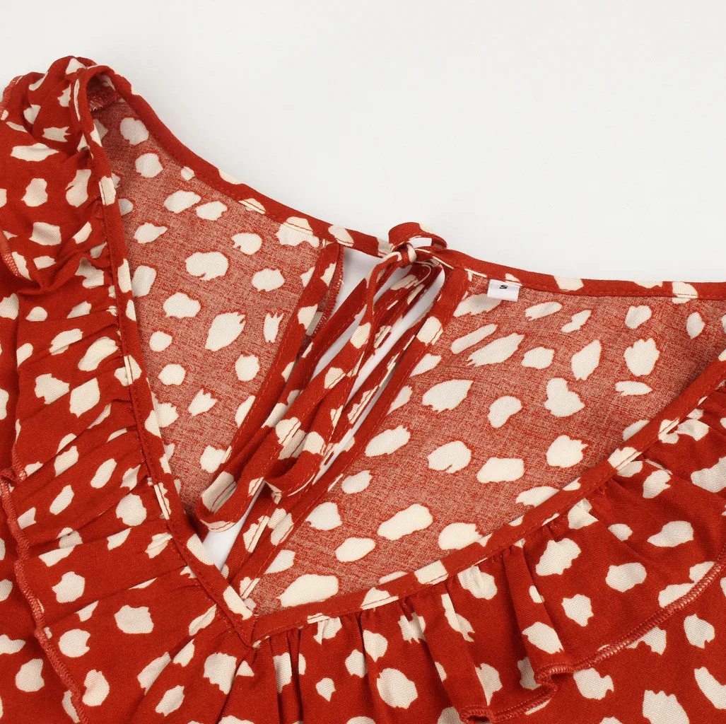 Womail women rompers Ruffles Summer Short Jumpsuit Women Boho Elegant Butterfly Sleeve V Neck Polka Dot Print Beach ropa mujer
Womail women rompers Ruffles Summer Short Jumpsuit Women Boho Elegant Butterfly Sleeve V Neck Polka Dot Print Beach ropa mujer