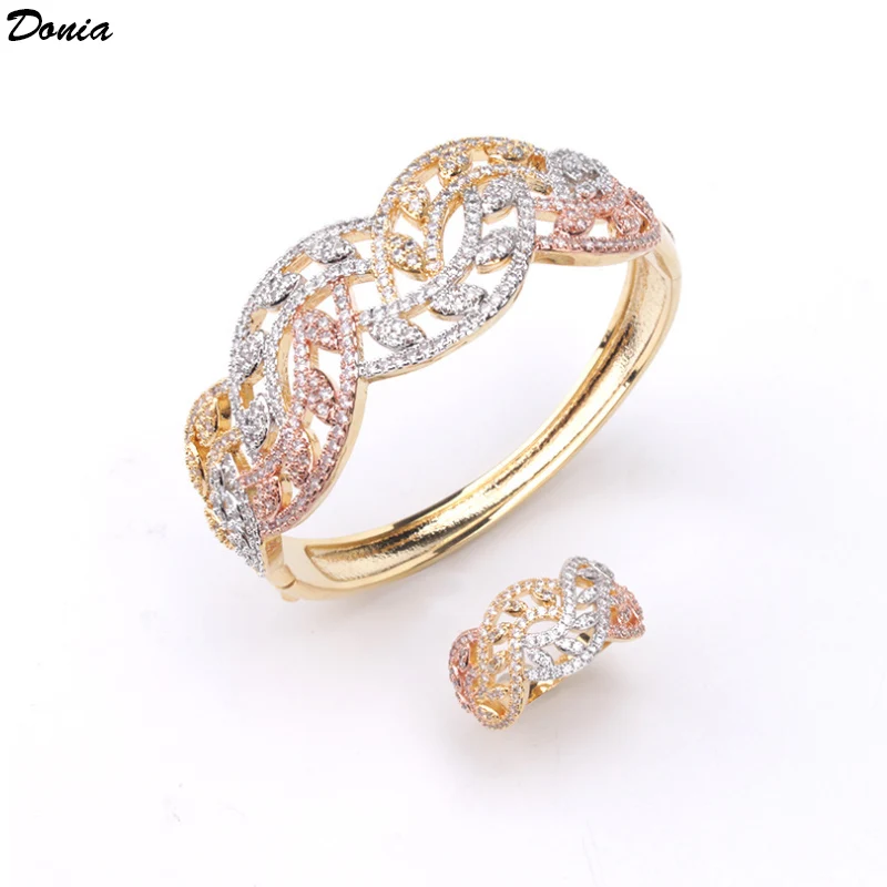 Donia Jewelry Individual luxury leaf bracelet hollow light luxury micro AAA zircon bracelet ring set ladies folk hand jewelry
Donia Jewelry Individual luxury leaf bracelet hollow light luxury micro AAA zircon bracelet ring set ladies folk hand jewelry