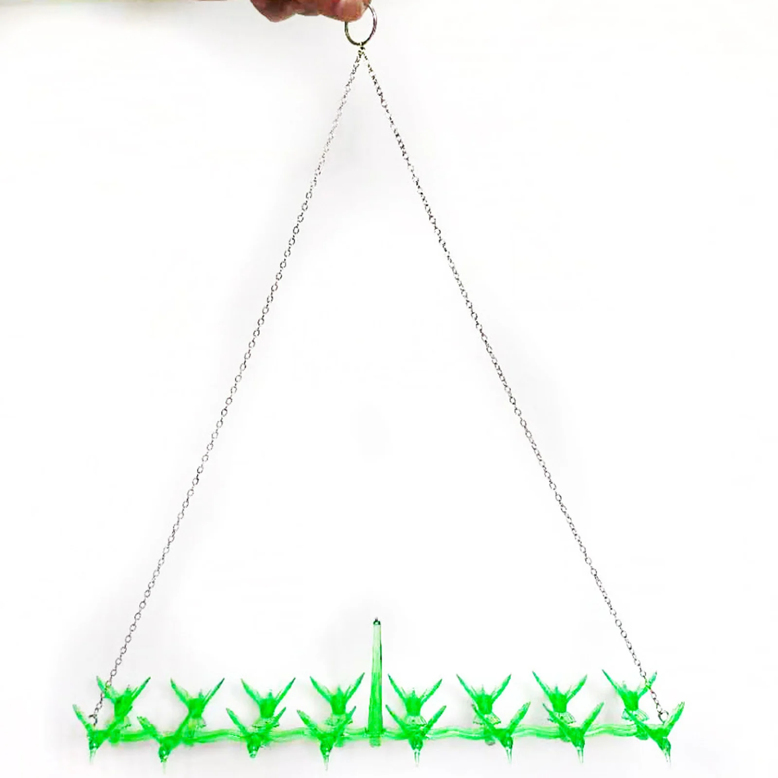 Outdoor Birds Feeder Creative Acrylic Hanging Bird Perch with Hummingbird Decor Green REME889
Outdoor Birds Feeder Creative Acrylic Hanging Bird Perch with Hummingbird Decor Green REME889