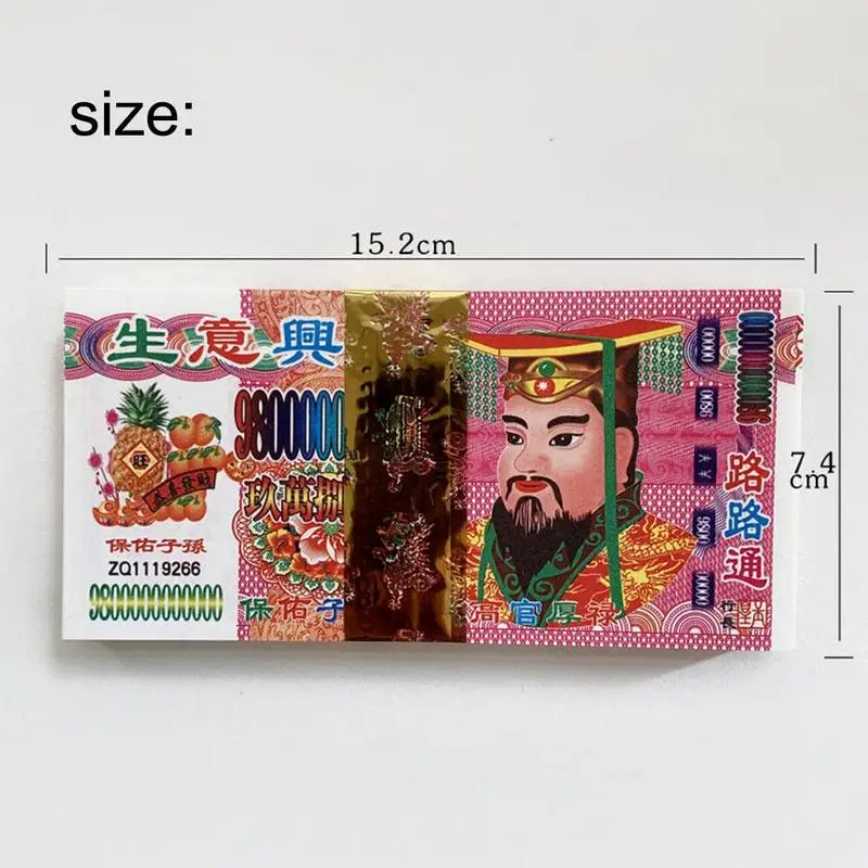 100 Pcs Chinese Yuan Paper Heaven Bank Ancestor Money Notes Ghost Hell Feng Shui Pray Peace Health Good Luck Tomb Sweeping
100 Pcs Chinese Yuan Paper Heaven Bank Ancestor Money Notes Ghost Hell Feng Shui Pray Peace Health Good Luck Tomb Sweeping