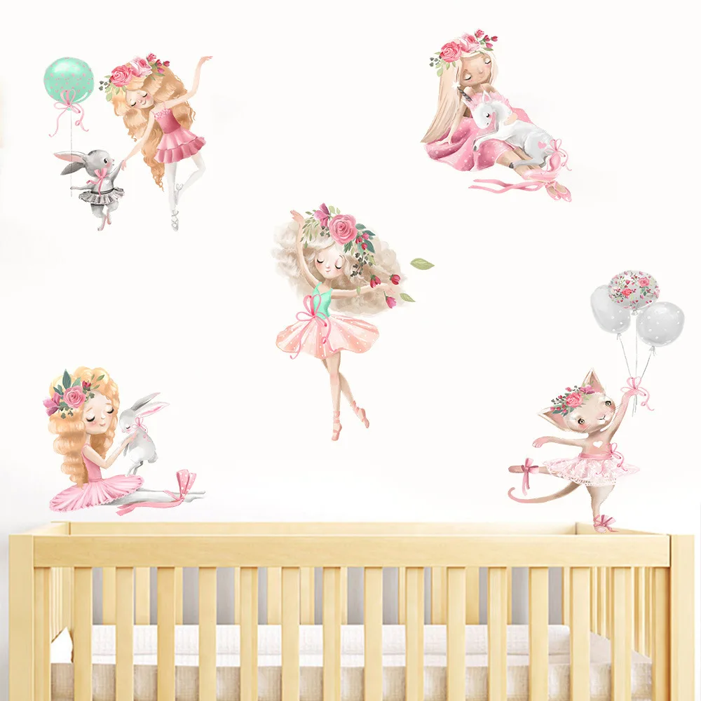 Fun Rabbit Balloon Ballet Girl's Environmental Protection Wall Stickers for Living Room Bedroom Decoration Stickers Ks6765
Fun Rabbit Balloon Ballet Girl's Environmental Protection Wall Stickers for Living Room Bedroom Decoration Stickers Ks6765