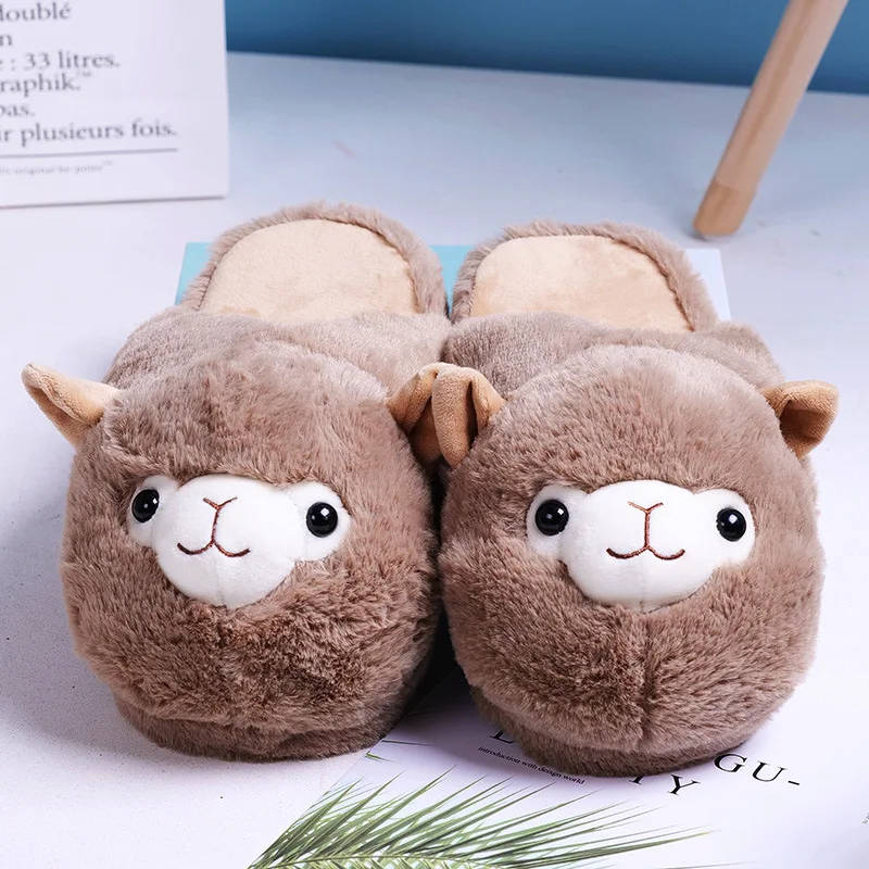 Cute Cartoon Alpaca Home Women Fur Slippers Winter Warm Plush Parent-child Floor Slides House Flat Bedroom Women Furry Slippes f
Cute Cartoon Alpaca Home Women Fur Slippers Winter Warm Plush Parent-child Floor Slides House Flat Bedroom Women Furry Slippes f