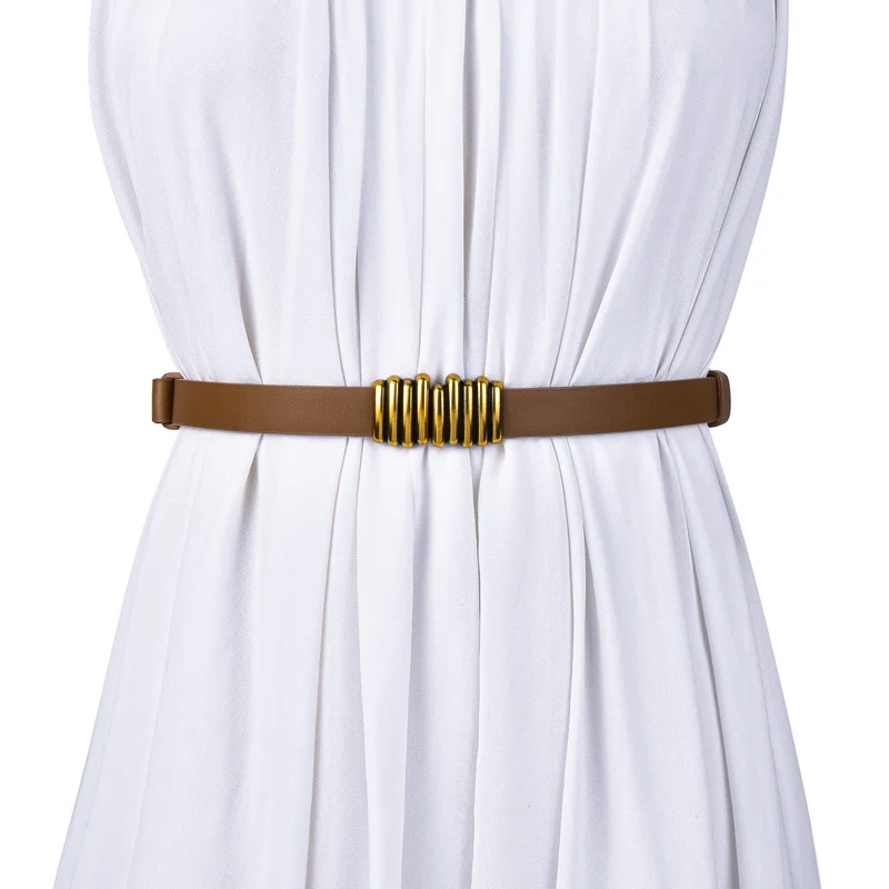 Thin belt, women's leather coat, decorative suit, sweater, dress, waist, versatile, fashionable and retro small belt
Thin belt, women's leather coat, decorative suit, sweater, dress, waist, versatile, fashionable and retro small belt