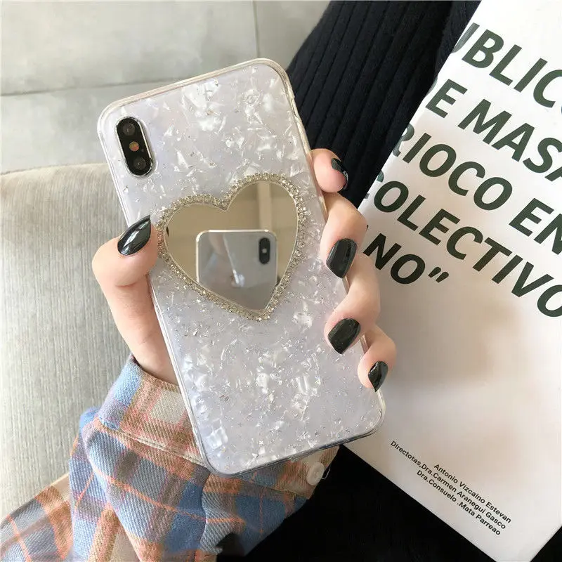 Love Mirror Fashion Phone Fundas for IPhone 12 11 Pro XS Max Case Huawei P30 P40 P20 Pro Nova 5 3i Cover Accessories for Girls
Love Mirror Fashion Phone Fundas for IPhone 12 11 Pro XS Max Case Huawei P30 P40 P20 Pro Nova 5 3i Cover Accessories for Girls