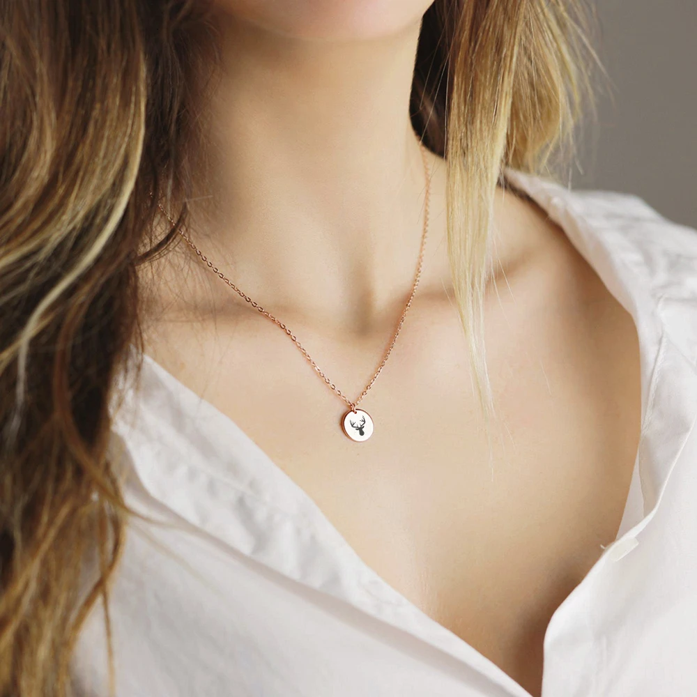 Clavicle Chain Animal Pattern 316 Stainless Steel Charm Necklace Jewelry Gold For Women
Clavicle Chain Animal Pattern 316 Stainless Steel Charm Necklace Jewelry Gold For Women