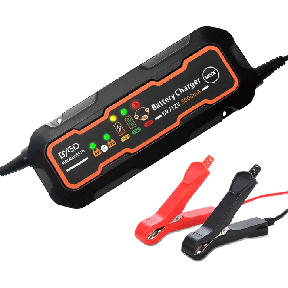 6V/12V 5-Amp Battery Charger Fully-Automatic Battery Maintainer For Cars Boats Scooters Mowers Car Battery Charger Dropshipping
6V/12V 5-Amp Battery Charger Fully-Automatic Battery Maintainer For Cars Boats Scooters Mowers Car Battery Charger Dropshipping
