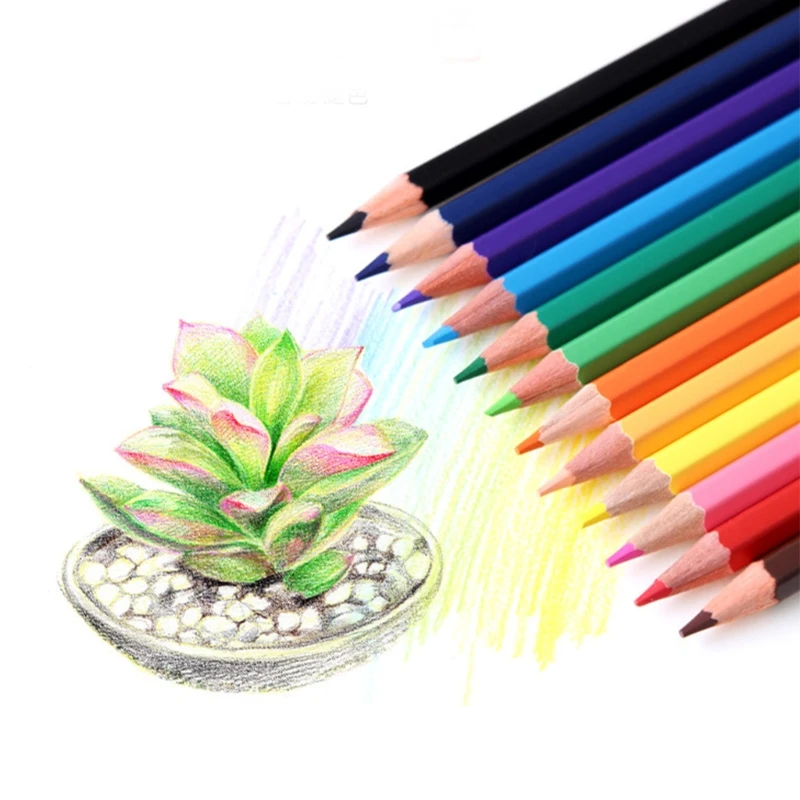 12/24Pcs Oily Color Pencil with Metal Box Set Professional Thick Core Colored Pen Kit for Coloring Drawing Sketching 
12/24Pcs Oily Color Pencil with Metal Box Set Professional Thick Core Colored Pen Kit for Coloring Drawing Sketching