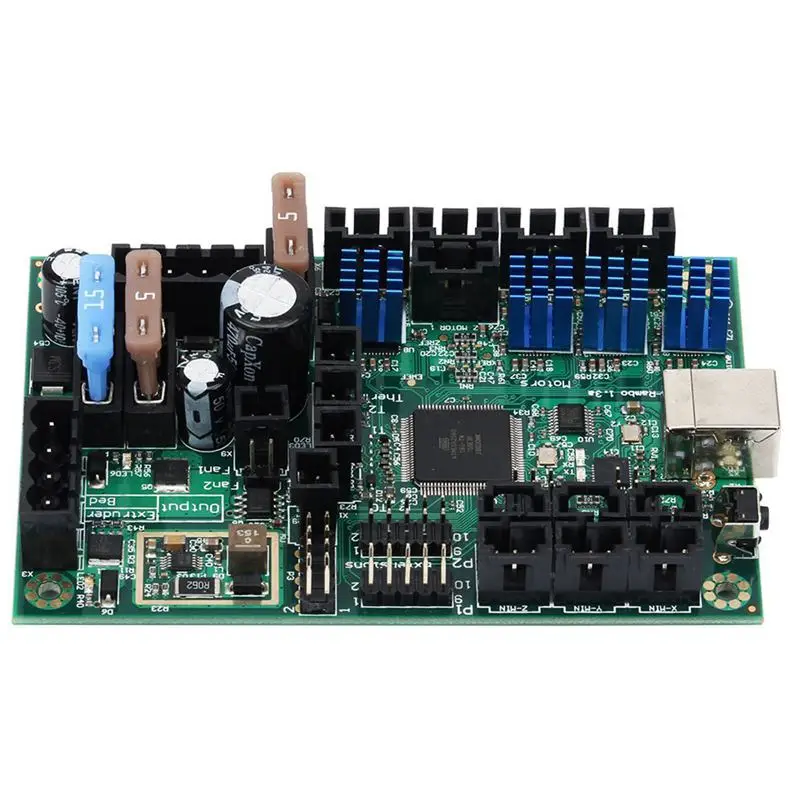1PC DC 10-28V Mini-Rambo 1.3 Control Board Set Kit 3D Printer Part for Prusa MK2
1PC DC 10-28V Mini-Rambo 1.3 Control Board Set Kit 3D Printer Part for Prusa MK2
