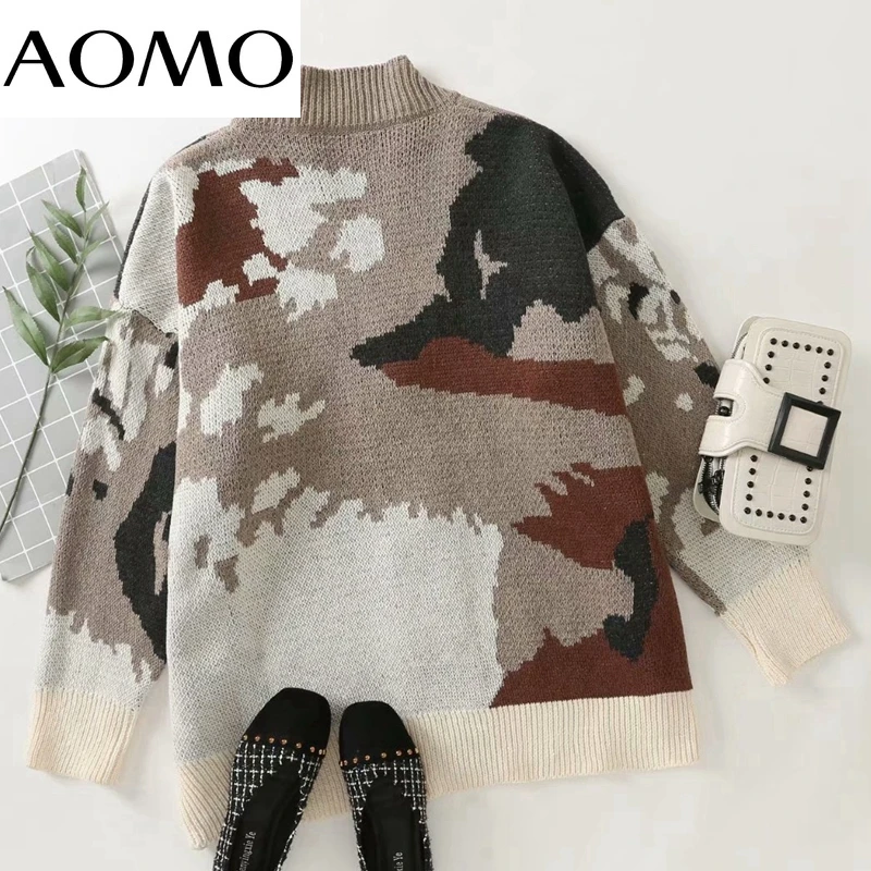 AOMO 2021 Autumn Winter Women Vintage Style Oversized Knitted Cardigan Sweater Jumper Button-up Female Tops 2J45A
AOMO 2021 Autumn Winter Women Vintage Style Oversized Knitted Cardigan Sweater Jumper Button-up Female Tops 2J45A