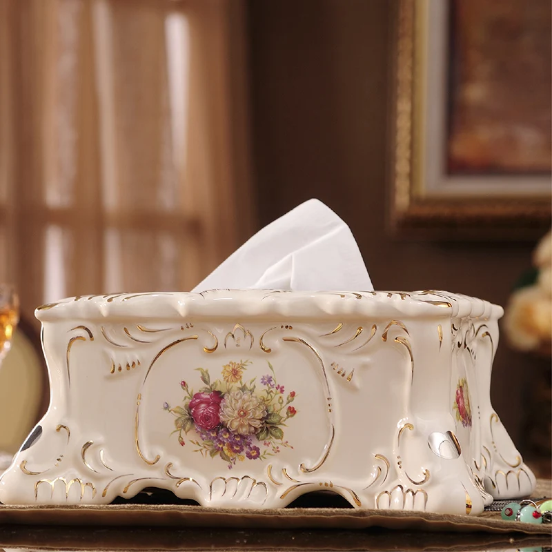 European Ceramic multifunctional tissue box Creative Desktop decoration storage ornaments living room coffee table household
European Ceramic multifunctional tissue box Creative Desktop decoration storage ornaments living room coffee table household